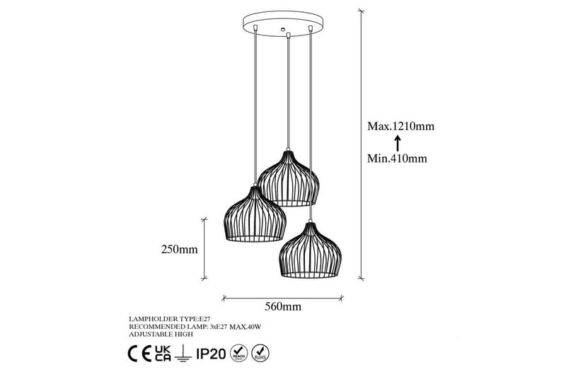 Taklampe Meron Blank Gull Sirkel - Gull - Belysning - Innendørsbelysning & Lamper - Taklampe - Kjøkkenlampe & taklampe kjøkken