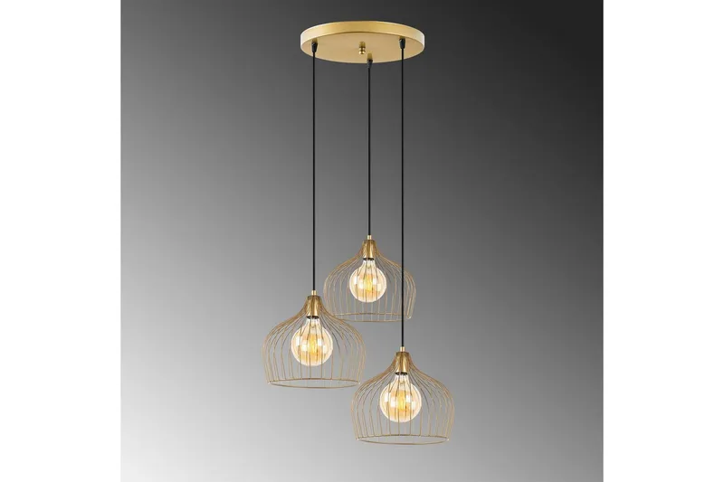 Taklampe Meron Blank Gull Sirkel - Gull - Belysning - Innendørsbelysning & Lamper - Taklampe - Kjøkkenlampe & taklampe kjøkken