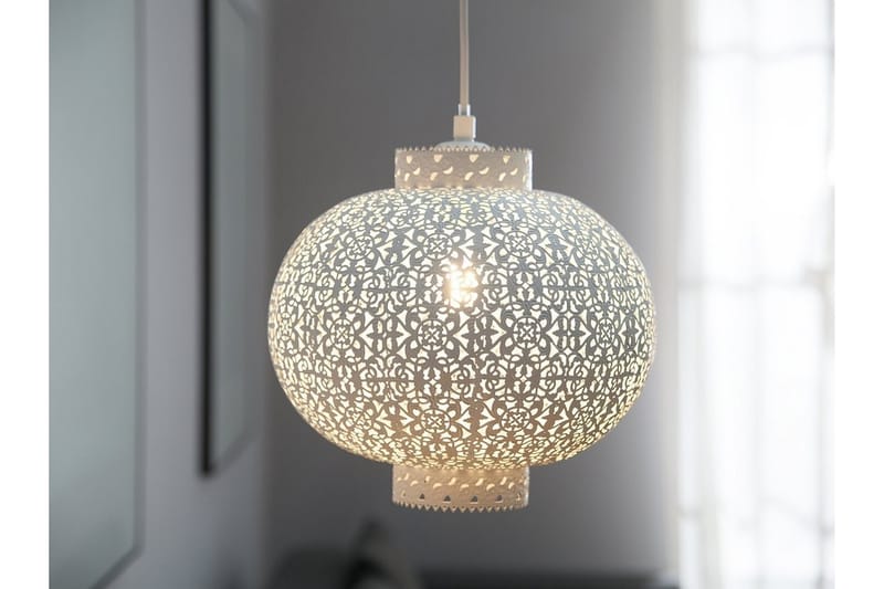 Taklampe Meuse 27 cm - Hvit - Taklampe - Vinduslampe - Lamper gang - Pendellamper & Hengelamper - Kjøkkenlampe & taklampe kjøkken - Taklampe stue - Vinduslampe hengende - Taklampe soverom