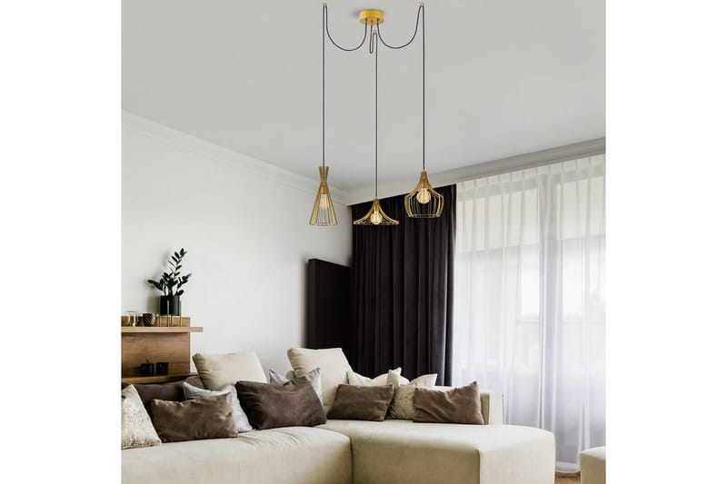 Taklampe Mezopotamia Gull - Gull - Belysning - Innendørsbelysning & Lamper - Taklampe - Kjøkkenlampe & taklampe kjøkken