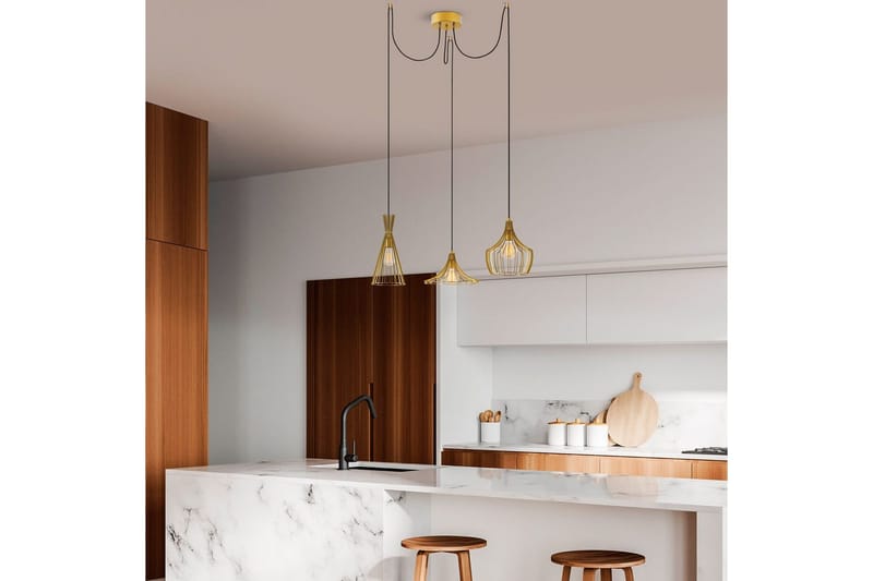 Taklampe Mezopotamia Gull - Gull - Belysning - Innendørsbelysning & Lamper - Taklampe - Kjøkkenlampe & taklampe kjøkken