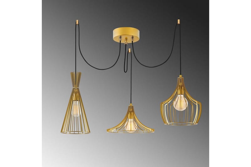 Taklampe Mezopotamia Gull - Gull - Belysning - Innendørsbelysning & Lamper - Taklampe - Kjøkkenlampe & taklampe kjøkken