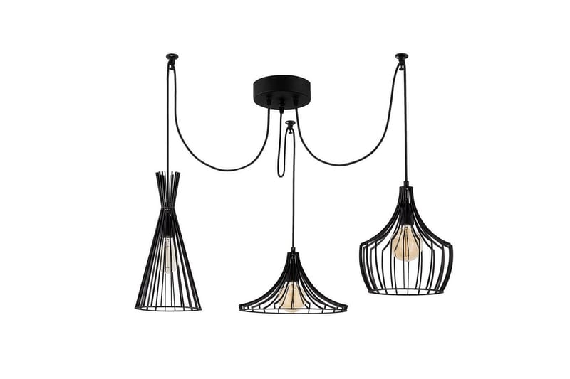 Taklampe Mezopotamia Svart - Svart - Belysning - Innendørsbelysning & Lamper - Taklampe - Kjøkkenlampe & taklampe kjøkken