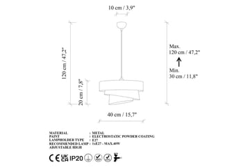 Taklampe Miwako Lys Brun - Lys Brun - Belysning - Innendørsbelysning & Lamper - Taklampe - Kjøkkenlampe & taklampe kjøkken