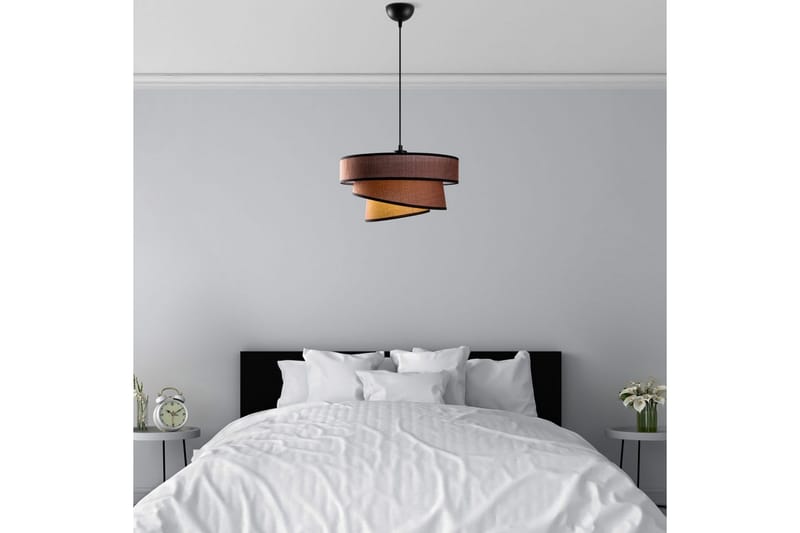 Taklampe Miwako Mørk brun - Mørk brun - Belysning - Innendørsbelysning & Lamper - Taklampe - Kjøkkenlampe & taklampe kjøkken