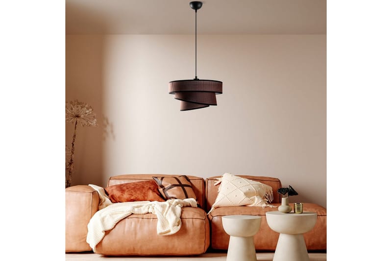 Taklampe Miwako Mørk brun - Mørk brun - Belysning - Innendørsbelysning & Lamper - Taklampe - Kjøkkenlampe & taklampe kjøkken