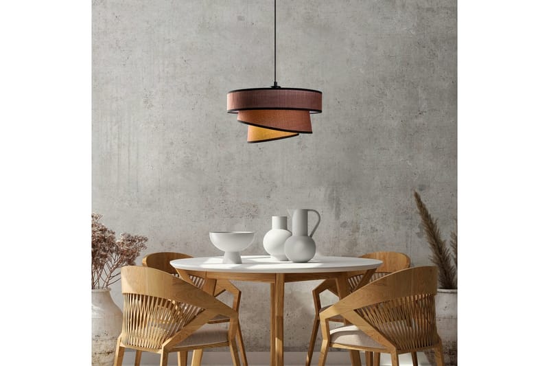 Taklampe Miwako Mørk brun - Mørk brun - Belysning - Innendørsbelysning & Lamper - Taklampe - Kjøkkenlampe & taklampe kjøkken