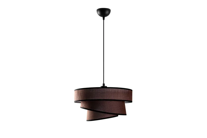 Taklampe Miwako Mørk brun, Mørk brun