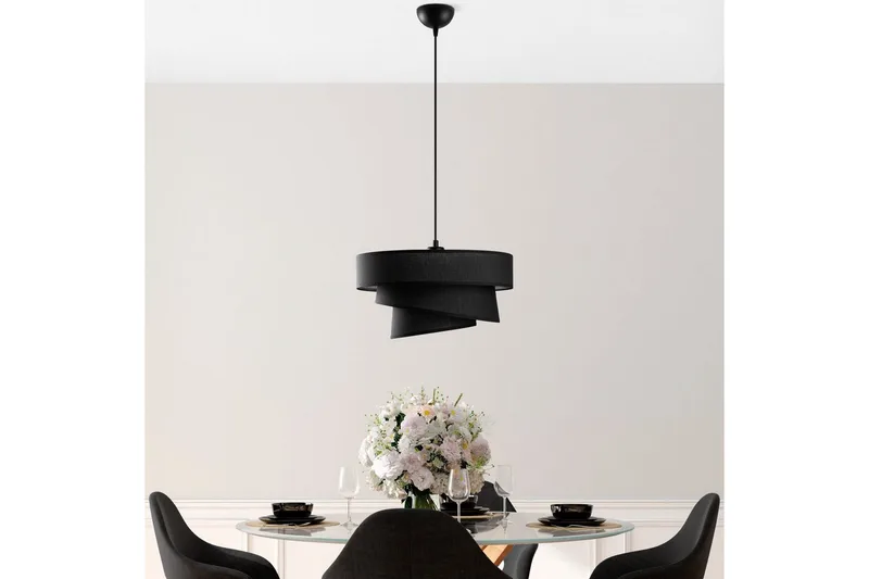 Taklampe Miwako Svart - Svart - Belysning - Innendørsbelysning & Lamper - Taklampe - Kjøkkenlampe & taklampe kjøkken