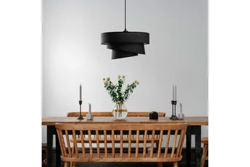 Taklampe Miwako Svart - Svart - Belysning - Innendørsbelysning & Lamper - Taklampe - Kjøkkenlampe & taklampe kjøkken