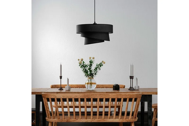 Taklampe Miwako Svart - Svart - Belysning - Innendørsbelysning & Lamper - Taklampe - Kjøkkenlampe & taklampe kjøkken