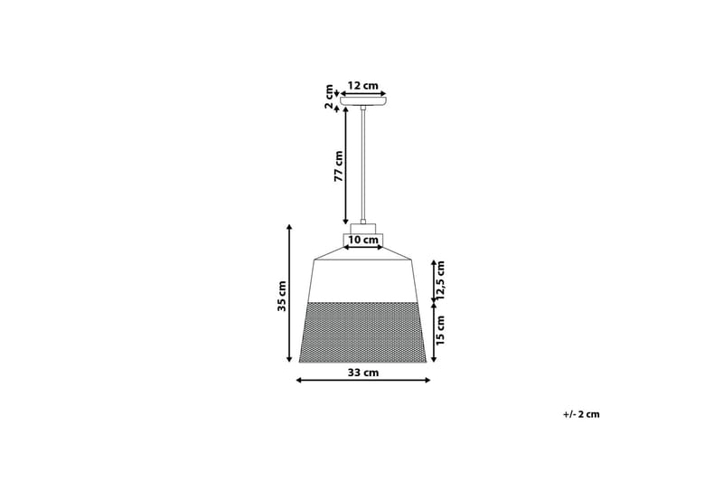 Taklampe Muga 33 cm - Svart - Taklampe soverom - Kjøkkenlampe & taklampe kjøkken - Lamper gang - Vinduslampe - Pendellamper & Hengelamper - Taklampe stue - Vinduslampe hengende - Taklampe