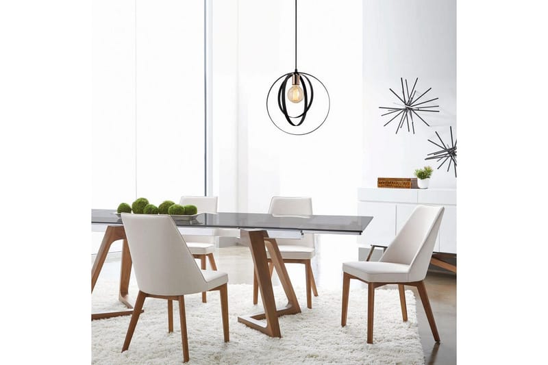 Taklampe Munel Svart - Svart - Belysning - Innendørsbelysning & Lamper - Taklampe - Kjøkkenlampe & taklampe kjøkken