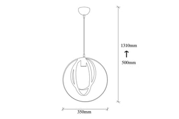 Taklampe Munel Svart - Svart - Belysning - Innendørsbelysning & Lamper - Taklampe - Kjøkkenlampe & taklampe kjøkken