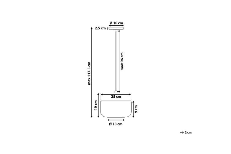 Taklampe Murray 25 cm - Hvit - Taklampe soverom - Kjøkkenlampe & taklampe kjøkken - Lamper gang - Vinduslampe - Pendellamper & Hengelamper - Taklampe stue - Vinduslampe hengende - Taklampe