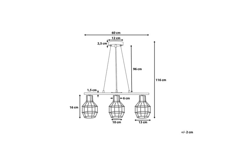 Taklampe Orne 60 cm - Kobber - Taklampe soverom - Kjøkkenlampe & taklampe kjøkken - Lamper gang - Vinduslampe - Pendellamper & Hengelamper - Taklampe stue - Vinduslampe hengende - Taklampe