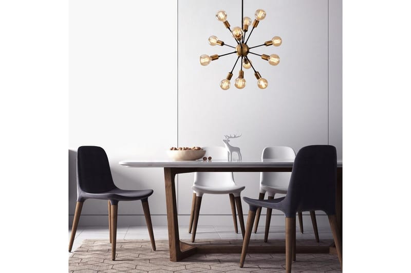 Taklampe Ostrell Svart - Svart - Belysning - Innendørsbelysning & Lamper - Taklampe - Kjøkkenlampe & taklampe kjøkken