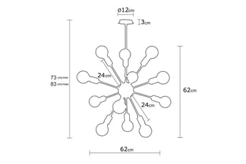 Taklampe Ostrell Svart - Svart - Belysning - Innendørsbelysning & Lamper - Taklampe - Kjøkkenlampe & taklampe kjøkken