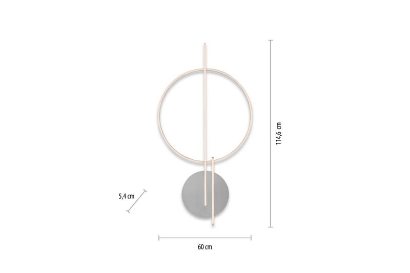 Taklampe Q-Arkoa - 60x6x115 cm - Belysning - Innendørsbelysning & Lamper - Taklampe - Takplafond