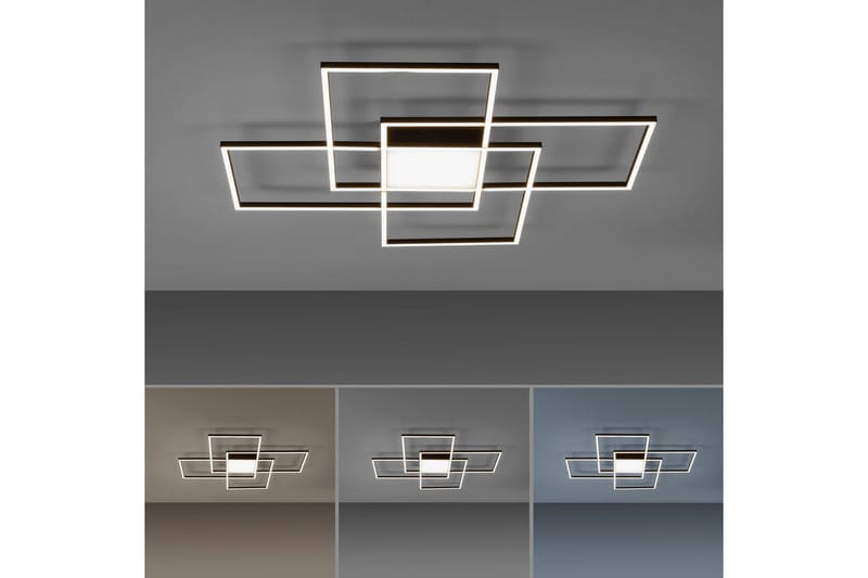 Taklampe Q-Asmin - 80x6x80 cm - Belysning - Innendørsbelysning & Lamper - Taklampe - Takplafond