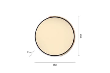 Taklampe Q-Bila - 52x7x51 cm - Belysning - Innendørsbelysning & Lamper - Taklampe - Takplafond