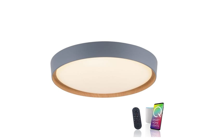 Taklampe Q-Emilia - 50x12x50 cm - Belysning - Innendørsbelysning & Lamper - Taklampe - Takplafond