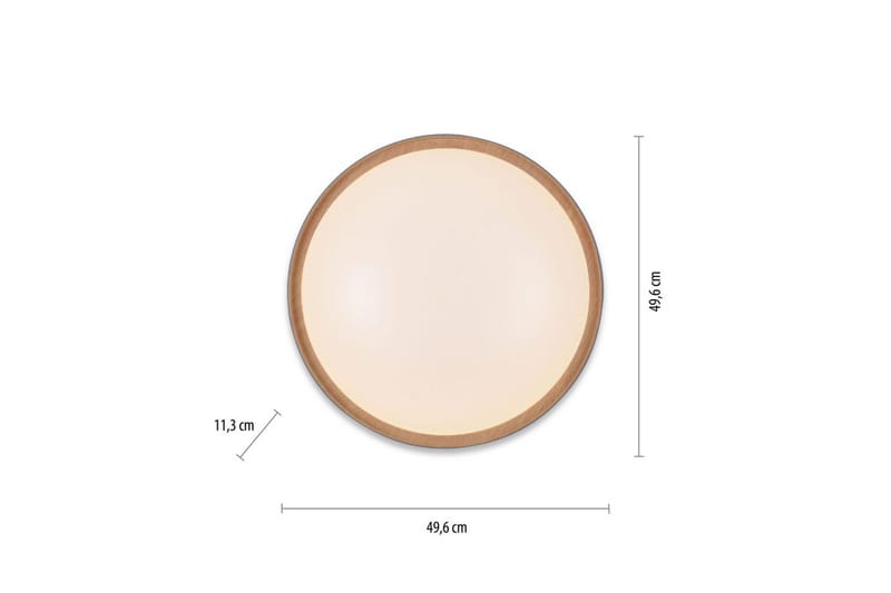 Taklampe Q-Emilia - 50x12x50 cm - Belysning - Innendørsbelysning & Lamper - Taklampe - Takplafond