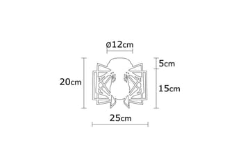 Taklampe Quira Black - Svart - Belysning - Innendørsbelysning & Lamper - Taklampe - Takplafond