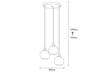 Taklampe Røkt Fume - Mørkegrå - Belysning - Innendørsbelysning & Lamper - Taklampe - Kjøkkenlampe & taklampe kjøkken