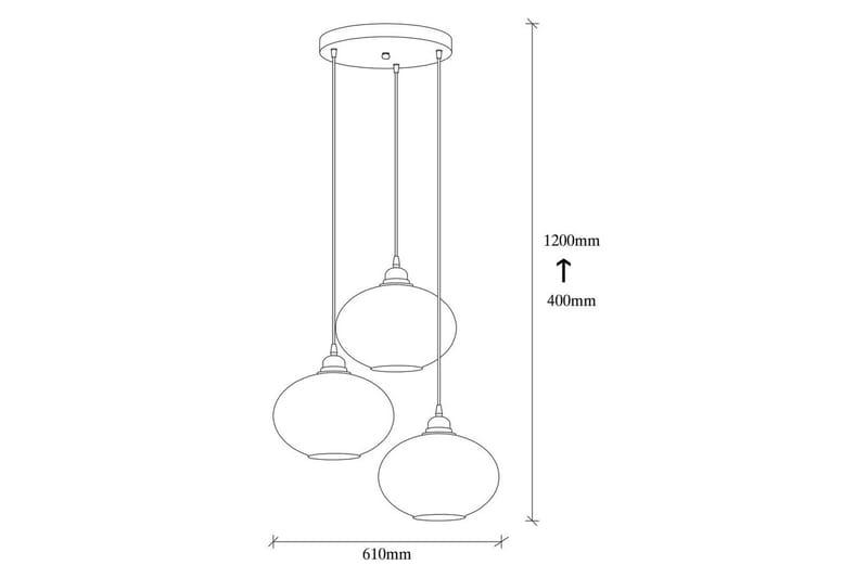 Taklampe Røykfarget Fume - Mørkegrå - Belysning - Innendørsbelysning & Lamper - Taklampe - Kjøkkenlampe & taklampe kjøkken