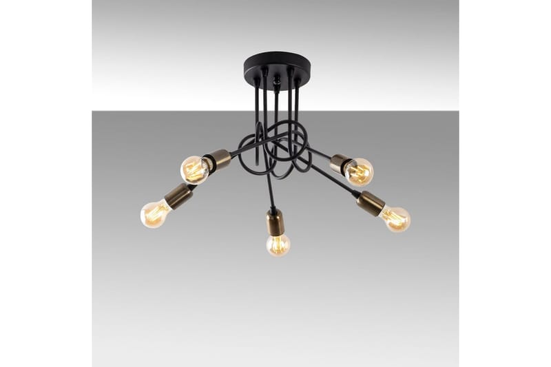 Taklampe Ranju Svart / Antikk Fem Sokkel - Fem Sokkel - Belysning - Innendørsbelysning & Lamper - Taklampe - Kjøkkenlampe & taklampe kjøkken