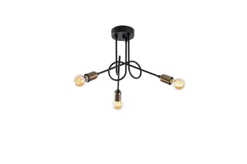 Taklampe Ranju Svart / Antikk Tre Stikkontakt - Tre Stikkontakt - Belysning - Innendørsbelysning & Lamper - Taklampe - Kjøkkenlampe & taklampe kjøkken