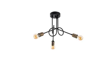 Taklampe Ranju Svart / Antikk Tre Stikkontakt - Tre Stikkontakt - Belysning - Innendørsbelysning & Lamper - Taklampe - Kjøkkenlampe & taklampe kjøkken