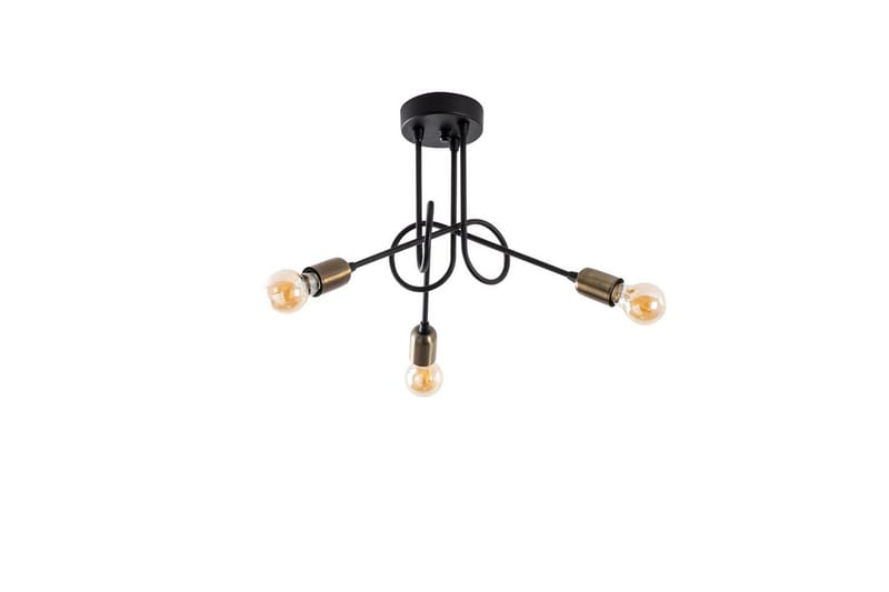 Taklampe Ranju Svart / Antikk Tre Stikkontakt - Tre Stikkontakt - Belysning - Innendørsbelysning & Lamper - Taklampe - Kjøkkenlampe & taklampe kjøkken