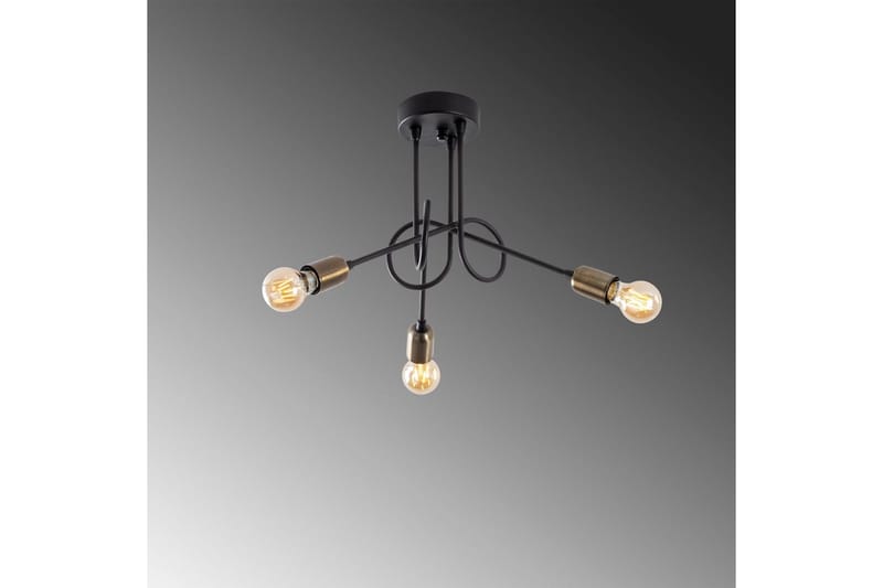 Taklampe Ranju Svart / Antikk Tre Stikkontakt - Tre Stikkontakt - Belysning - Innendørsbelysning & Lamper - Taklampe - Kjøkkenlampe & taklampe kjøkken