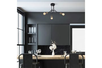 Taklampe Ranju Svart / Antikk Tre Stikkontakt - Tre Stikkontakt - Belysning - Innendørsbelysning & Lamper - Taklampe - Kjøkkenlampe & taklampe kjøkken