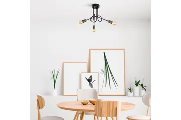 Taklampe Ranju Svart / Antikk Tre Stikkontakt - Tre Stikkontakt - Belysning - Innendørsbelysning & Lamper - Taklampe - Kjøkkenlampe & taklampe kjøkken