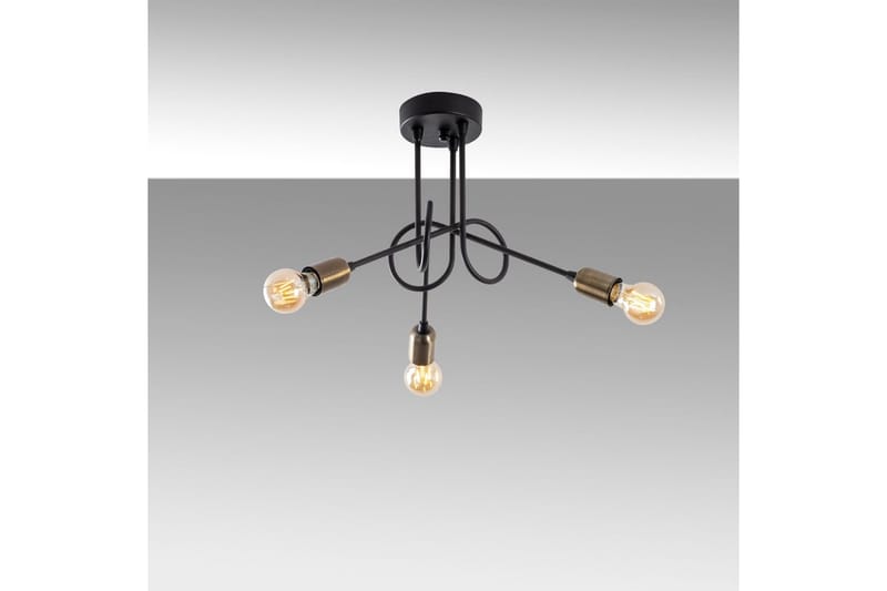 Taklampe Ranju Svart / Antikk Tre Stikkontakt - Tre Stikkontakt - Belysning - Innendørsbelysning & Lamper - Taklampe - Kjøkkenlampe & taklampe kjøkken