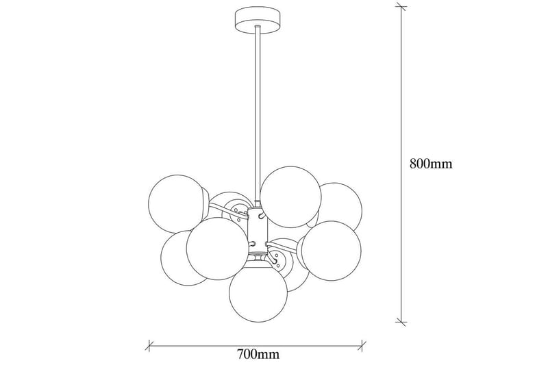 Taklampe Ranpal Bouquet Vintage / Hvit - Hvit - Belysning - Innendørsbelysning & Lamper - Taklampe - Kjøkkenlampe & taklampe kjøkken