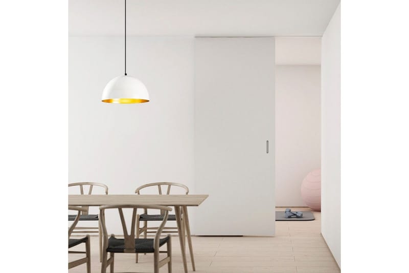 Taklampe Rantesh Hvit - 30 x 30 cm - Belysning - Innendørsbelysning & Lamper - Taklampe - Kjøkkenlampe & taklampe kjøkken