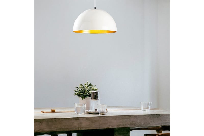 Taklampe Rantesh Hvit - 40 x 40 cm - Belysning - Innendørsbelysning & Lamper - Taklampe - Kjøkkenlampe & taklampe kjøkken