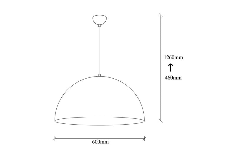 Taklampe Rantesh Hvit - 60 x 60 cm - Belysning - Innendørsbelysning & Lamper - Taklampe - Kjøkkenlampe & taklampe kjøkken