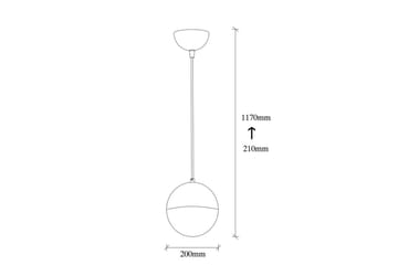 Taklampe Rastogy Vintage / Hvit - Vintage / Hvit - Belysning - Innendørsbelysning & Lamper - Taklampe - Kjøkkenlampe & taklampe kjøkken