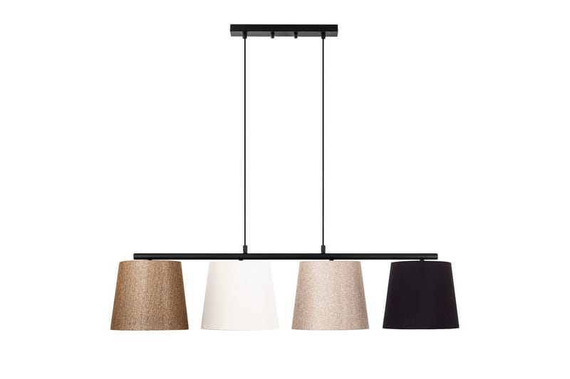 Taklampe Rithmere Svart / Gull / Hvit / Beige - Beige/Gull/Svart/Hvitfarget tre - Belysning - Innendørsbelysning & Lamper - Taklampe - Kjøkkenlampe & taklampe kjøkken