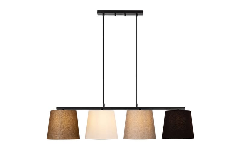Taklampe Rithmere Svart / Gull / Hvit / Beige - Beige/Gull/Svart/Hvitfarget tre - Belysning - Innendørsbelysning & Lamper - Taklampe - Kjøkkenlampe & taklampe kjøkken