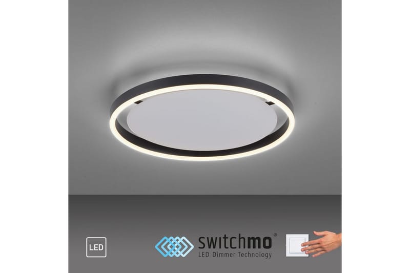 Taklampe Ritus - 39,3x5,3x39,3 cm, Antrasitt - Belysning - Innendørsbelysning & Lamper - Taklampe - Takplafond