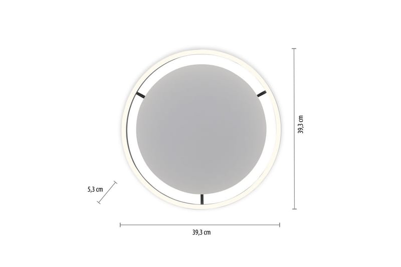Taklampe Ritus - 39,3x5,3x39,3 cm, Antrasitt - Belysning - Innendørsbelysning & Lamper - Taklampe - Takplafond
