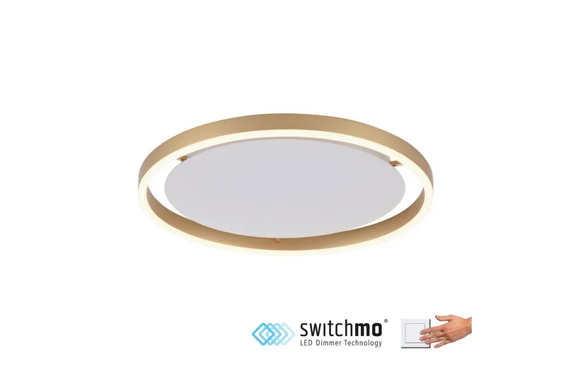 Taklampe Ritus - 39,3x5,3x39,3 cm, Messing Matt - Belysning - Innendørsbelysning & Lamper - Taklampe - Takplafond