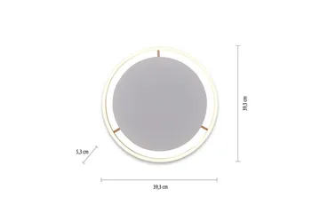 Taklampe Ritus - 39,3x5,3x39,3 cm, Messing Matt - Belysning - Innendørsbelysning & Lamper - Taklampe - Takplafond