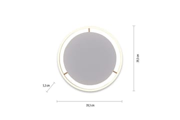 Taklampe Ritus - 39,3x5,3x39,3 cm, Messing Matt - Belysning - Innendørsbelysning & Lamper - Taklampe - Takplafond
